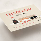 "Soy Glad" - Classroom Valentines in Soy Sauce by Christie Garcia - Detail