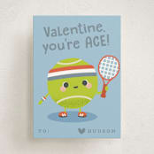 "Ace" - Classroom Valentines in Australian Open by Hudson meet Rose - Front