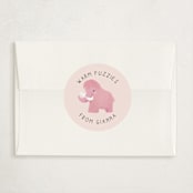 "wooly mammoth" - Classroom Valentines in Cotton Candy by Lori Wemple - Matching Custom Sticker