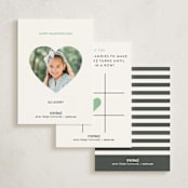 "Soccer Team" - Classroom Valentines in Mint by Alethea and Ruth - Back of Card Options
