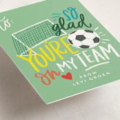 "Soccer Team" - Classroom Valentines in Mint by Alethea and Ruth - Detail