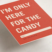 "Here for the Candy" - Classroom Valentines in Heart by Stephanie Hawkes - Detail