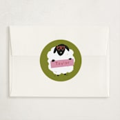 "Friend Sheep" - Classroom Valentines in Avocado by Jenna Holcomb - Matching Custom Sticker