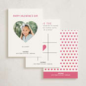 "Heart Glasses" - Classroom Valentines in Magenta by Jessie Steury - Back of Card Options