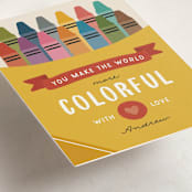 "Crayon Box" - Classroom Valentines in Lemondrop by Michelle Taylor - Detail