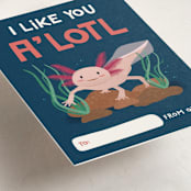 "A'Lotl" - Classroom Valentines in Fresh Water by Erica Krystek - Detail