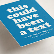 "Text" - Classroom Valentines in True Blue by Lea Delaveris - Detail
