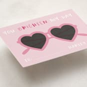 "Brighten" - Classroom Valentines in Bubblegum by Hudson meet Rose - Detail