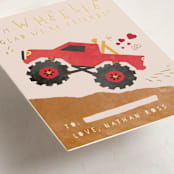 "wheelie truck" - Classroom Valentines in Berry by Kanika Mathur - Detail