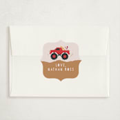 "wheelie truck" - Classroom Valentines in Berry by Kanika Mathur - Matching Custom Sticker