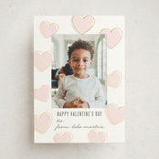 "Jumbo Hearts" - Classroom Valentines in Peony by Lauren Chism - Front