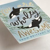 "Whaley Awesome" - Classroom Valentines in Whales by Alethea and Ruth - Detail