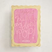 "Pop Tart" - Classroom Valentines in Pop Tart by Baumbirdy - Front