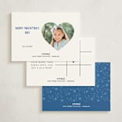 "Dragon" - Classroom Valentines in Navy by Alethea and Ruth - Back of Card Options