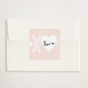 "XO Arrow" - Classroom Valentines in Blush by Alethea and Ruth - Matching Custom Sticker