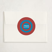 "Super Friend" - Classroom Valentines in Aquarium by Shari Margolin - Matching Custom Sticker