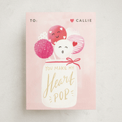 "croustilant" - Classroom Valentines in Blush by chocomocacino - Front