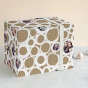 "Bubble Circles" - Personalized Wrapping Paper in Lace by Alethea and Ruth - Front