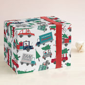 "Christmas Pick Me Up" - Personalized Wrapping Paper in Snow by Danielle Hartgers - Front