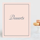 "Chic Gala" - Small Signs in Cotton Candy by Kimberly FitzSimons - Front