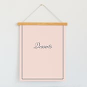 "Chic Gala" - Small Signs in Cotton Candy by Kimberly FitzSimons - With Hanging Bar (sold separately)