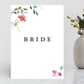 "Spring Wildflowers" - Small Signs in Floral by Mere Paper - Front