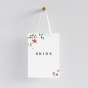 "Spring Wildflowers" - Small Signs in Floral by Mere Paper - With Hanging Ribbon (sold separately)
