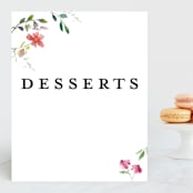 "Spring Wildflowers" - Small Signs in Floral by Mere Paper - Front