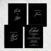 "Villa" - Small Signs in Ink by Chryssi Tsoupanarias - Text Layout for Small Signs