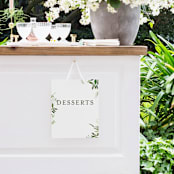 "Verdure" - Small Signs in Garden by Leah Bisch - In Use