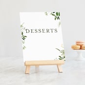 "Verdure" - Small Signs in Garden by Leah Bisch - On Small Tabletop Easel (sold separately)