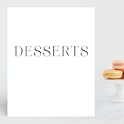 "Classy Type" - Small Signs in Lily by Hooray Creative - Front