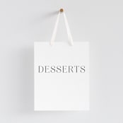 "Classy Type" - Small Signs in Lily by Hooray Creative - With Hanging Ribbon (sold separately)