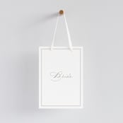 "Overlapping" - Small Signs in Cotton by Amy Kross - With Hanging Ribbon (sold separately)