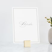 "Overlapping" - Small Signs in Cotton by Amy Kross - With Brushed Gold Holder (sold separately)