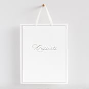 "Overlapping" - Small Signs in Cotton by Amy Kross - With Hanging Ribbon (sold separately)