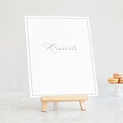"Overlapping" - Small Signs in Cotton by Amy Kross - On Small Tabletop Easel (sold separately)