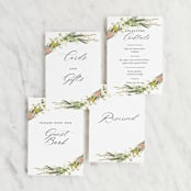 "Organic Florals" - Small Signs in Blush by Susan Moyal - Text Layout Options for Small Signs