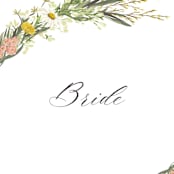 "Organic Florals" - Small Signs in Blush by Susan Moyal - Close Up