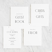 "Arcadia" - Small Signs in Onyx by Jennifer Wick - Text Layout Options for Small Signs