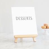 "Arcadia" - Small Signs in Onyx by Jennifer Wick - On Small Tabletop Easel (sold separately)