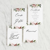 "Blossom" - Small Signs in Blush by Susan Moyal - Text Layout Options for Small Signs