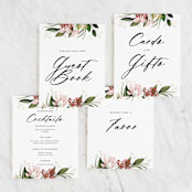 "Blossom" - Small Signs in Blush by Susan Moyal - Text Layout Options for Small Signs