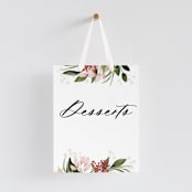 "Blossom" - Small Signs in Blush by Susan Moyal - With Hanging Ribbon (sold separately)
