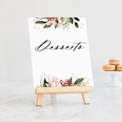 "Blossom" - Small Signs in Blush by Susan Moyal - On Small Tabletop Easel (sold separately)