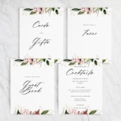 "Blossom" - Small Signs in Blush by Susan Moyal - Text Layout Options for Small Signs