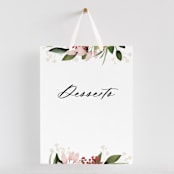 "Blossom" - Small Signs in Blush by Susan Moyal - With Hanging Ribbon (sold separately)