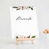 "Blossom" - Small Signs in Blush by Susan Moyal - On Small Tabletop Easel (sold separately)