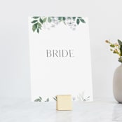 "Grove" - Small Signs in Fern by Everett Paper Goods - With Brushed Gold Holder (sold separately)