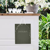 "Botanical Arches" - Small Signs in Moss by Kelly Schmidt - In Use